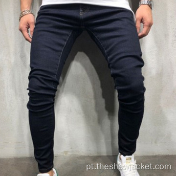 Jeans masculinos com pés pequenos, novo estilo, atacado